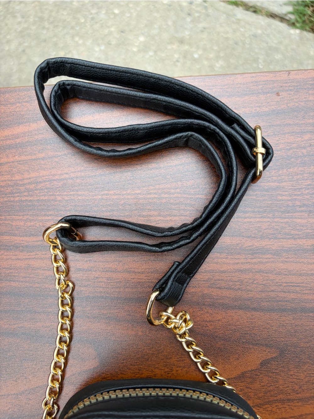 Harry Potter Gold Icons Cellphone Crossbody Bag Black NWT - Picture 4 of 7